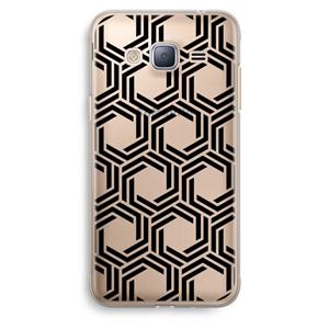 CaseCompany Geometrisch patroon: Samsung Galaxy J3 (2016) Transparant Hoesje