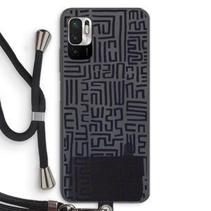 CaseCompany Moroccan Print: Xiaomi Redmi Note 10 5G Transparant Hoesje met koord