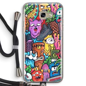 CaseCompany Vexx Mixtape: Samsung Galaxy A5 (2017) Transparant Hoesje met koord