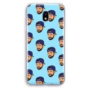 CaseCompany Drake Away: Samsung Galaxy J3 (2017) Transparant Hoesje
