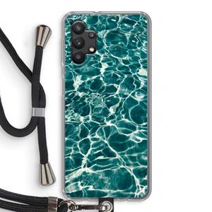 CaseCompany Weerkaatsing water: Samsung Galaxy A32 5G Transparant Hoesje met koord