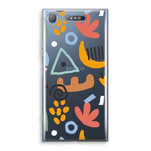 CaseCompany Abstract: Sony Xperia XZ1 Transparant Hoesje