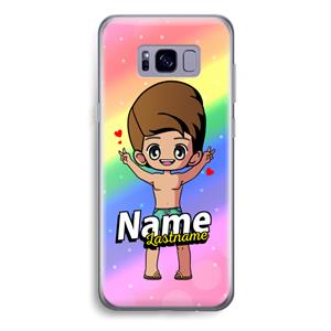 CaseCompany Chibi Maker man: Samsung Galaxy S8 Plus Transparant Hoesje