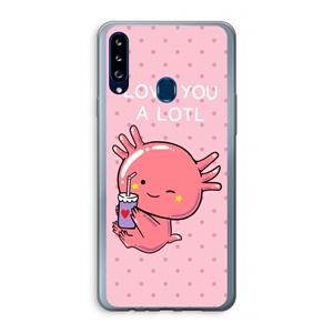 CaseCompany Love You A Lotl: Samsung Galaxy A20s Transparant Hoesje