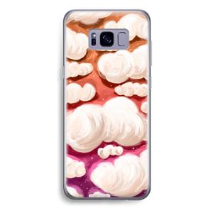 CaseCompany Katoen Wolken: Samsung Galaxy S8 Plus Transparant Hoesje