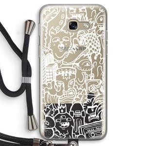 CaseCompany Vexx Mixtape #2: Samsung Galaxy A5 (2017) Transparant Hoesje met koord