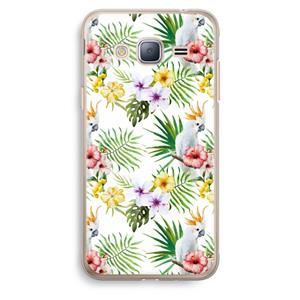 CaseCompany Gele kuif: Samsung Galaxy J3 (2016) Transparant Hoesje