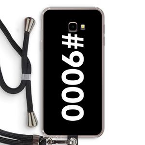 CaseCompany 9000: Samsung Galaxy J4 Plus Transparant Hoesje met koord