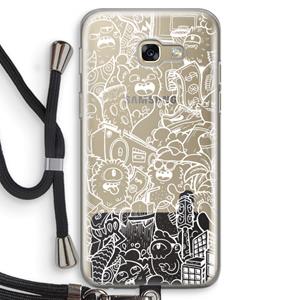 CaseCompany Vexx City #2: Samsung Galaxy A5 (2017) Transparant Hoesje met koord