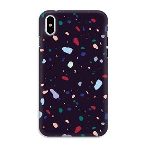CaseCompany Dark Rounded Terrazzo: iPhone X Tough Case