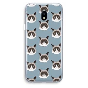 CaseCompany It's a Purrr Case: Samsung Galaxy J3 (2017) Transparant Hoesje