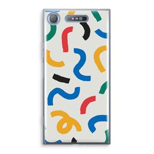 CaseCompany Illustratieve pop 2: Sony Xperia XZ1 Transparant Hoesje