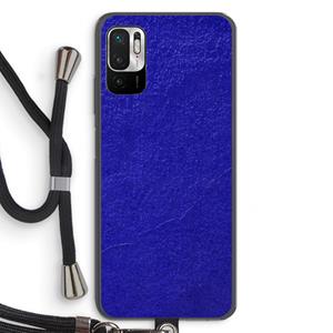 CaseCompany Majorelle Blue: Xiaomi Redmi Note 10 5G Transparant Hoesje met koord