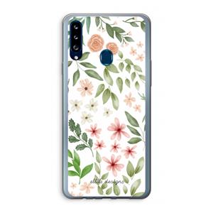 CaseCompany Botanical sweet flower heaven: Samsung Galaxy A20s Transparant Hoesje