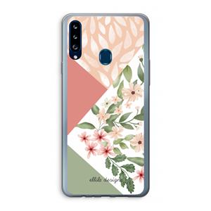 CaseCompany Sweet heaven geometrics: Samsung Galaxy A20s Transparant Hoesje