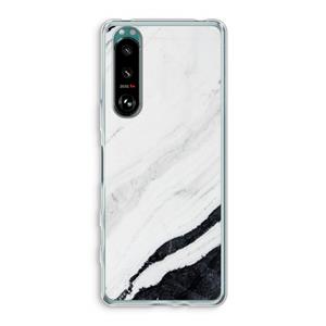 CaseCompany Elegante marmer: Sony Xperia 5 III Transparant Hoesje