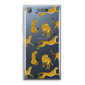 CaseCompany Luipaard: Sony Xperia XZ1 Transparant Hoesje