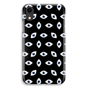 CaseCompany Eyes pattern: iPhone XR Volledig Geprint Hoesje