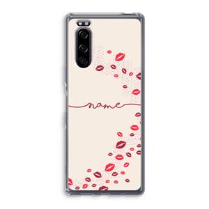 CaseCompany Kusjes: Sony Xperia 5 Transparant Hoesje