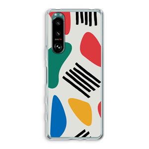 CaseCompany Illustratieve pop 1: Sony Xperia 5 III Transparant Hoesje