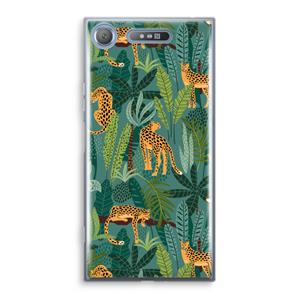 CaseCompany Luipaard 2: Sony Xperia XZ1 Transparant Hoesje