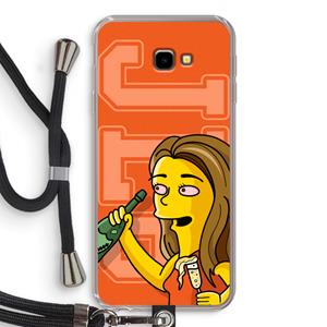 CaseCompany Jamie Lee Simpson: Samsung Galaxy J4 Plus Transparant Hoesje met koord