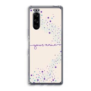 CaseCompany Sterren: Sony Xperia 5 Transparant Hoesje