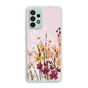 CaseCompany Painted wildflowers: Samsung Galaxy A52s 5G Transparant Hoesje