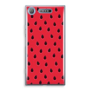 CaseCompany Watermelon: Sony Xperia XZ1 Transparant Hoesje