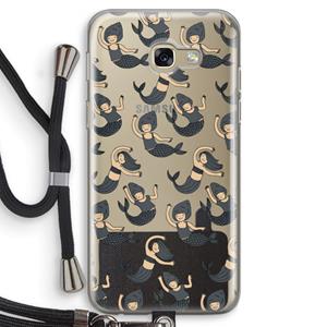 CaseCompany Zeemeermin: Samsung Galaxy A5 (2017) Transparant Hoesje met koord
