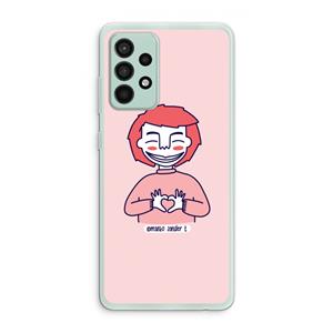 CaseCompany Hartje: Samsung Galaxy A52s 5G Transparant Hoesje