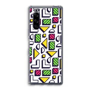 CaseCompany 8-bit N°4: Sony Xperia 5 Transparant Hoesje