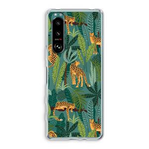 CaseCompany Luipaard 2: Sony Xperia 5 III Transparant Hoesje