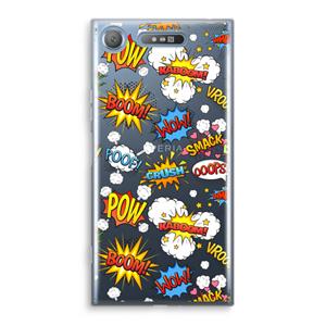 CaseCompany Pow Smack: Sony Xperia XZ1 Transparant Hoesje