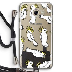 CaseCompany Papegaai: Samsung Galaxy A5 (2017) Transparant Hoesje met koord