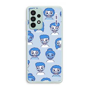 CaseCompany Gezichtjes: Samsung Galaxy A52s 5G Transparant Hoesje