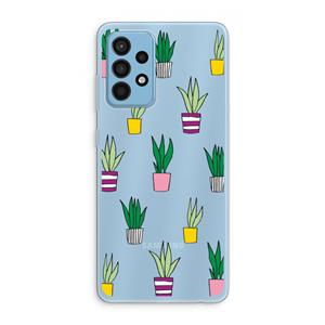 CaseCompany Sanseveria: Samsung Galaxy A52 Transparant Hoesje
