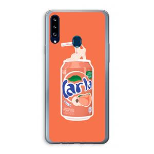 CaseCompany S(peach)less: Samsung Galaxy A20s Transparant Hoesje