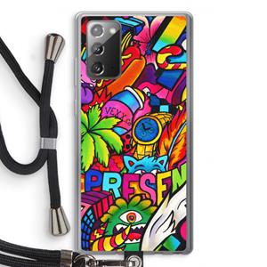 CaseCompany Represent: Samsung Galaxy Note 20 / Note 20 5G Transparant Hoesje met koord