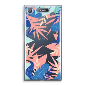 CaseCompany Tropisch: Sony Xperia XZ1 Transparant Hoesje