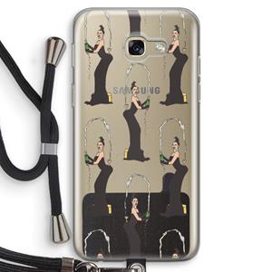 CaseCompany Pop Some Kim: Samsung Galaxy A5 (2017) Transparant Hoesje met koord