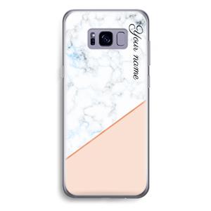 CaseCompany Marmer in stijl: Samsung Galaxy S8 Plus Transparant Hoesje