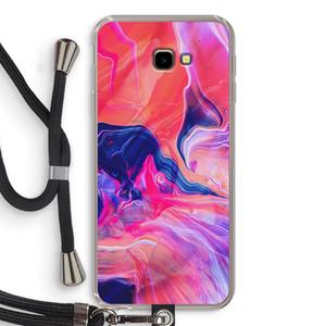 CaseCompany Earth And Ocean: Samsung Galaxy J4 Plus Transparant Hoesje met koord