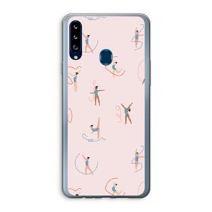 CaseCompany Dancing #3: Samsung Galaxy A20s Transparant Hoesje