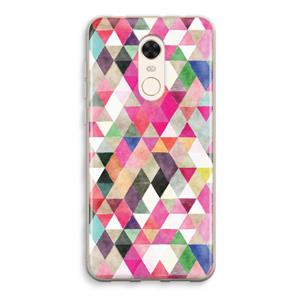 CaseCompany Gekleurde driehoekjes: Xiaomi Redmi 5 Transparant Hoesje