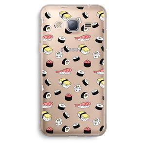 CaseCompany Sushi time: Samsung Galaxy J3 (2016) Transparant Hoesje