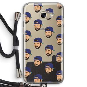 CaseCompany Drake Away: Samsung Galaxy A5 (2017) Transparant Hoesje met koord