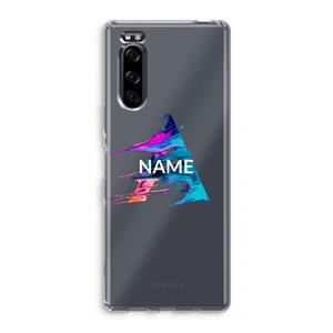 CaseCompany Abstract Spectrum: Sony Xperia 5 Transparant Hoesje