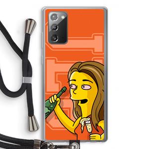 CaseCompany Jamie Lee Simpson: Samsung Galaxy Note 20 / Note 20 5G Transparant Hoesje met koord