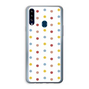 CaseCompany Bollen: Samsung Galaxy A20s Transparant Hoesje